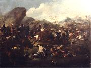 Francesco Maria Raineri Battle among Christians and Turks painting